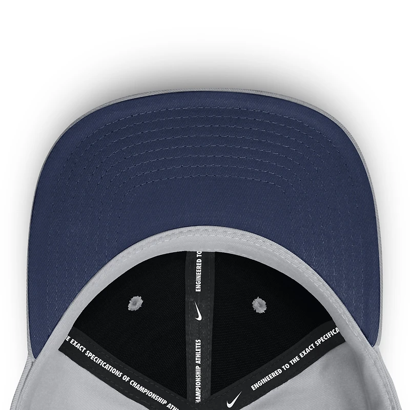 Casquette Nike grise Milwaukee Brewers Primetime Rise Dri-FIT Flex pour homme