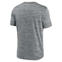 Men's Nike Heather Gray Milwaukee Brewers Authentic Collection Velocity Performance Practice T-Shirt
