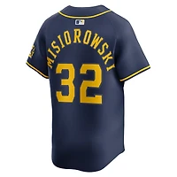 Maillot Nike Jacob Misiorowski bleu marine des Milwaukee Brewers pour homme, édition limitée