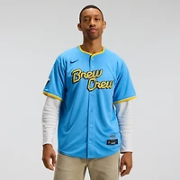 Men's Nike Light Blue Milwaukee Brewers City Connect Limited Jersey