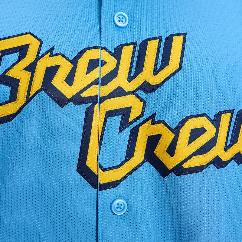 Men's Nike Light Blue Milwaukee Brewers City Connect Limited Jersey