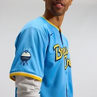 Maillot Nike City Connect Limited bleu clair des Milwaukee Brewers pour homme
