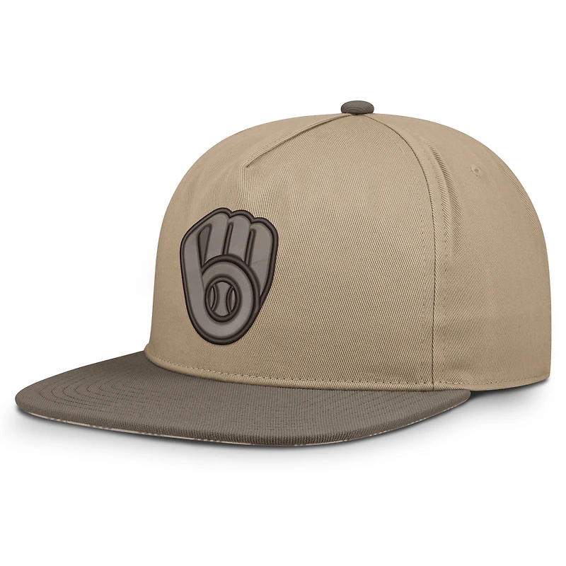 Casquette ajustable Nike Milwaukee Brewers Statement marron clair pour homme