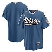 Men's Nike  Mineral Blue Milwaukee Brewers 2026 City Connect Stadium Jersey