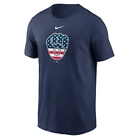 T-shirt Americana Nike pour hommes, bleu marine, Milwaukee Brewers