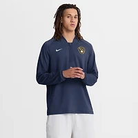Pull-over Nike Dri-FIT à demi-zip raglan, collection Authentic, bleu marine, pour homme