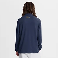 Men's Nike Navy Milwaukee Brewers Authentic Collection Dri-FIT Raglan Half-Zip Pullover