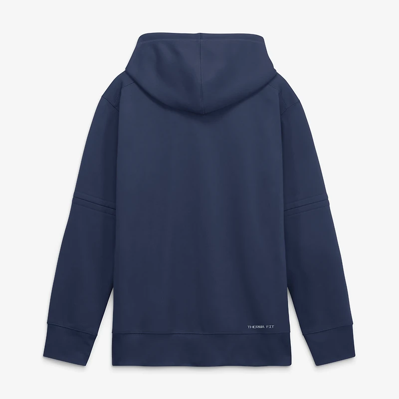 Men's Nike Navy Milwaukee Brewers Authentic Collection Therma-FIT Hoodie