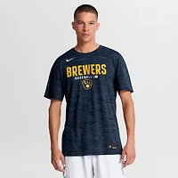 Men's Nike Navy Milwaukee Brewers Authentic Collection Velocity Dri-FIT T-Shirt