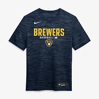 Men's Nike Navy Milwaukee Brewers Authentic Collection Velocity Dri-FIT T-Shirt