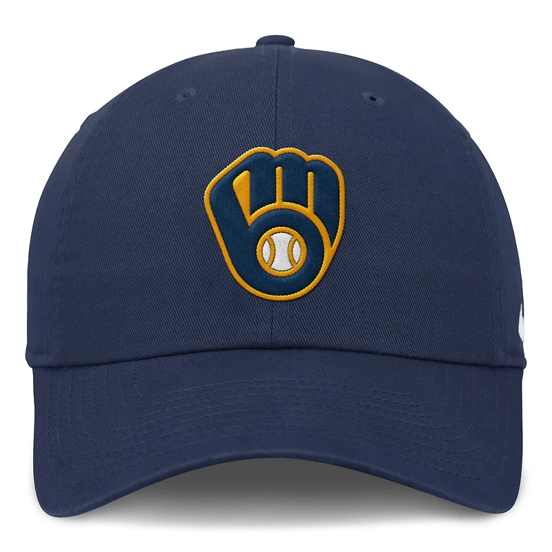 Men's Nike Navy Milwaukee Brewers Club Adjustable Hat