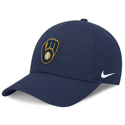 Casquette ajustable Nike Milwaukee Brewers Club bleu marine pour homme
