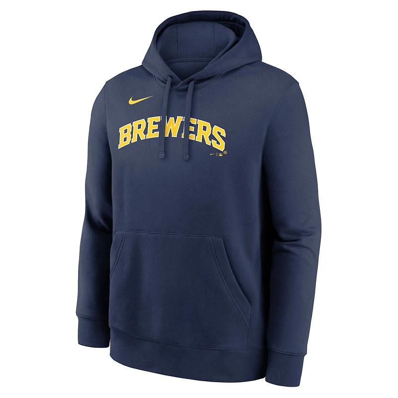 Men's Nike Navy Milwaukee Brewers Dri-Fit Club Hoodie
