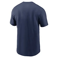 Men's Nike Navy Milwaukee Brewers Fuse Wordmark T-Shirt