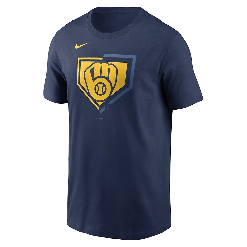 T-shirt Nike Icon Milwaukee Brewers bleu marine pour homme