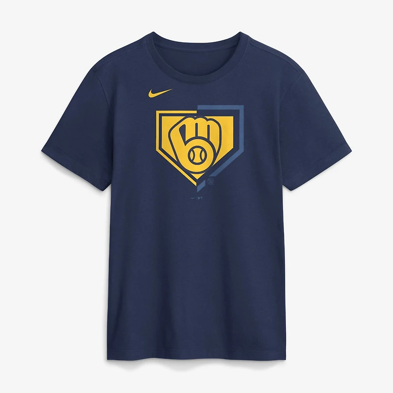 Men's Nike Navy Milwaukee Brewers Icon T-Shirt