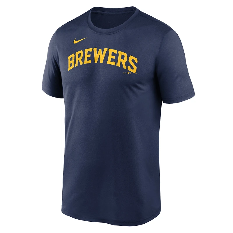 T-shirt Nike bleu marine Milwaukee Brewers Fuse Legend pour hommes