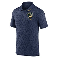 Polo Nike Next Level Milwaukee Brewers pour homme, bleu marine