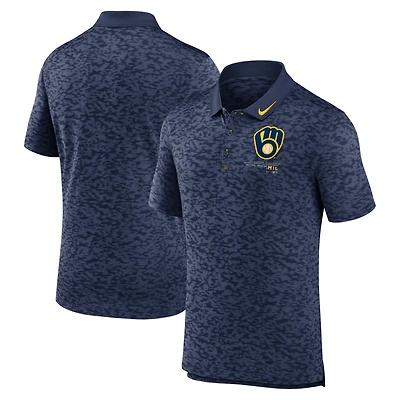 Polo Nike Next Level Milwaukee Brewers pour homme, bleu marine