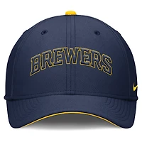 Men's Nike Navy Milwaukee Brewers Primetime Rise Dri-FIT Flex Hat