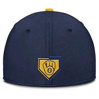 Men's Nike Navy Milwaukee Brewers Primetime Rise Dri-FIT Flex Hat