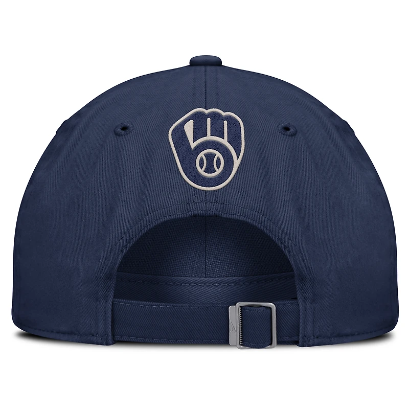 Casquette ajustable Nike bleu marine Milwaukee Brewers Statement Club pour homme