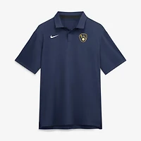 Men's Nike Navy Milwaukee Brewers Tour Dri-FIT Polo