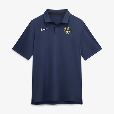Men's Nike Navy Milwaukee Brewers Tour Dri-FIT Polo