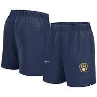 Short tissé Nike Victory Dri-FIT bleu marine des Milwaukee Brewers pour homme