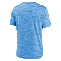 T-shirt Nike Powder Blue Milwaukee Brewers Authentic Collection City Connect Velocity Performance pour homme