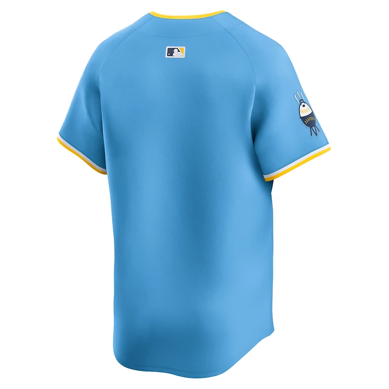Maillot Nike Milwaukee Brewers City Connect Limited pour homme, bleu poudre