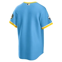 Maillot de l'équipe réplique Nike Milwaukee Brewers City Connect Replica pour homme, bleu poudre