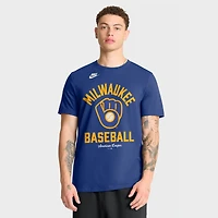 T-shirt homme Nike Royal Milwaukee Brewers Cooperstown Collection