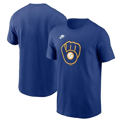 T-shirt Nike Royal Milwaukee Brewers Cooperstown Collection pour homme