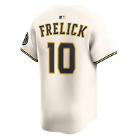 Men's Nike Sal Frelick Cream Milwaukee Brewers Home Limited Player Jersey