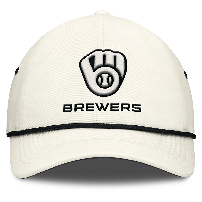 Men's Nike  Stone Milwaukee Brewers Club Adjustable Hat