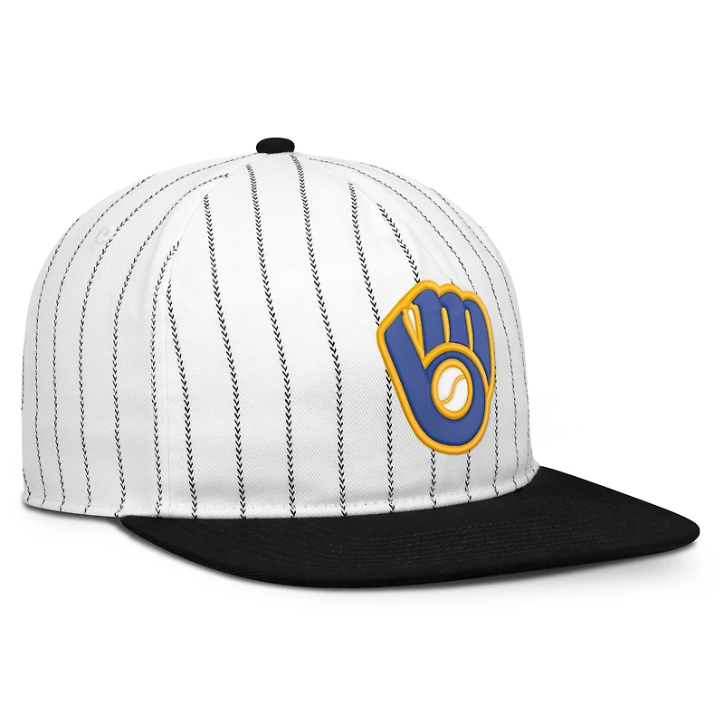 Men's Nike White/Black Milwaukee Brewers Cooperstown Collection Pro Adjustable Hat
