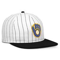 Men's Nike White/Black Milwaukee Brewers Cooperstown Collection Pro Adjustable Hat