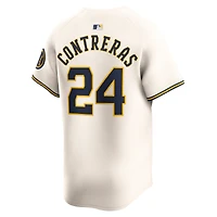 Maillot de joueur Nike William Contreras crème Milwaukee Brewers Home Limited pour homme
