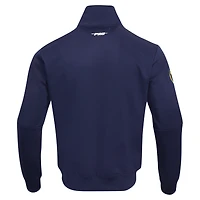 Men's Pro Standard Navy Milwaukee Brewers Fast Lane Full-Zip Track Jacket