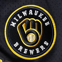 Short en maille à logo Milwaukee Brewers Pro Standard bleu marine pour homme