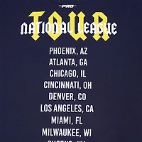 T-shirt surdimensionné City Tour Pro Standard pour hommes, bleu marine, Milwaukee Brewers