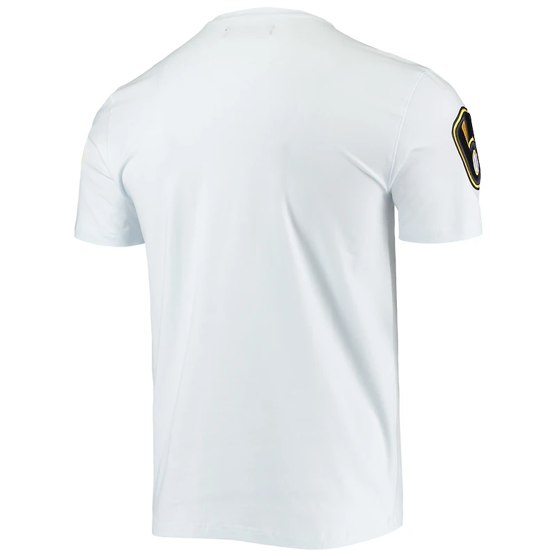 Men's Pro Standard White Milwaukee Brewers Team Logo T-Shirt