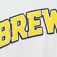 T-shirt blanc avec logo de l'équipe des Milwaukee Brewers Pro Standard pour homme