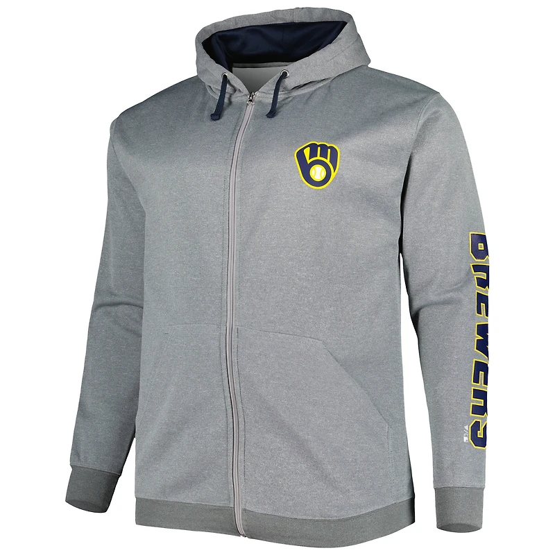 Profil Ash Milwaukee Brewers Big & Tall Sweat à capuche pour homme