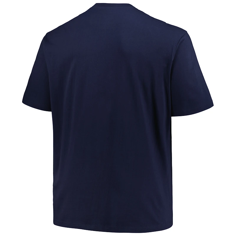 Profil pour hommes Milwaukee Brewers Big & Tall Heart Soul T-shirt bleu marine