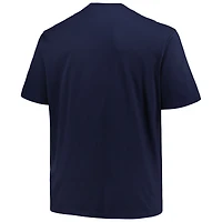 Profil pour hommes Milwaukee Brewers Big & Tall Heart Soul T-shirt bleu marine
