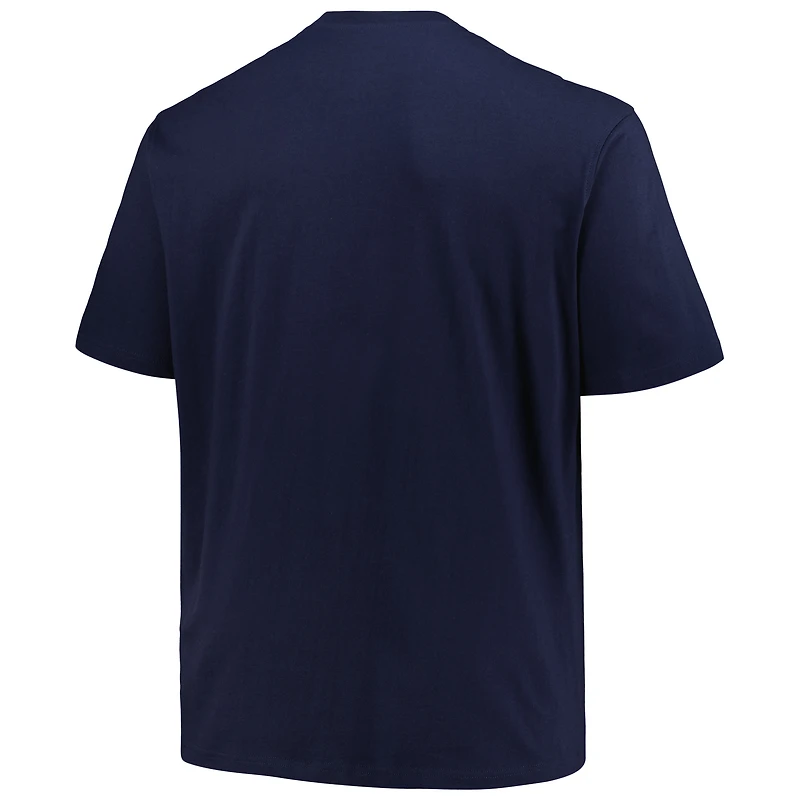 T-shirt à logo principal pour hommes Profile Navy Milwaukee Brewers Big & Tall