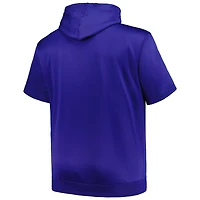 Sweat à capuche manches courtes contrastées Profile Royal Milwaukee Brewers pour homme
