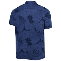 Polo Tommy Bahama Navy Milwaukee Brewers Big & Tall Miramar Blooms pour homme